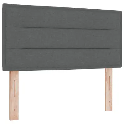 vidaXL Naslon za glavo Linije Oblika Temno Siva 80 cm Obloga