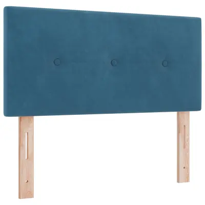 vidaXL Izvlečno vzglavje z gumbi Temno modra 80 cm Velvet