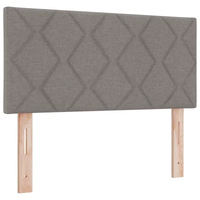 vidaXL Vzglavje z dizajnom diamantnih blokov taupe 90 cm iz blaga