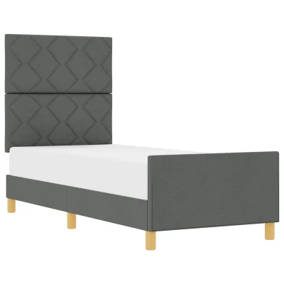 vidaXL Postelja Temno Siva 80x200 cm Tkanina