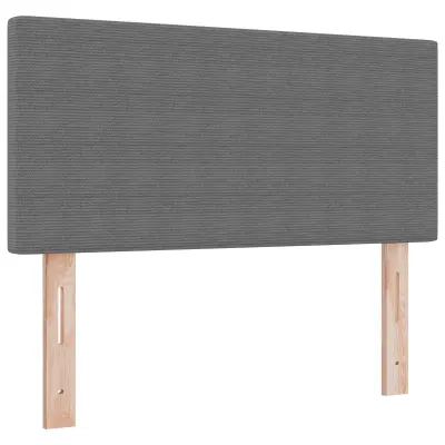 vidaXL Naslon za glavo Enostaven dizajn Svetlo siva 100 cm Žametna tkanina