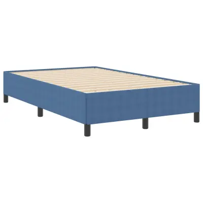 vidaXL Postelja Modra 120x200 cm iz kordurojske tkanine