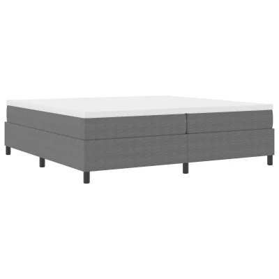 vidaXL Postelja s pomičnim dnom Svetlo siva 200x200 cm Cordurodno blago