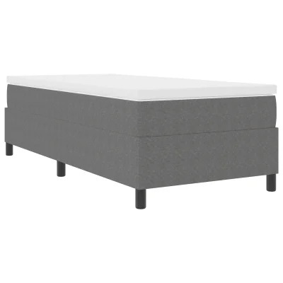 vidaXL Box Spring Postelja Svetlo Siva 80x200 cm Kordurojska Tkanina