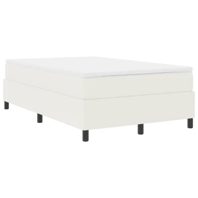vidaXL Nizka postelja Krem 120x200 cm iz korduroja