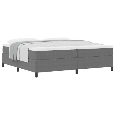 vidaXL Posteljni okvir Svetlo siva 200x200 cm Žametna tkanina