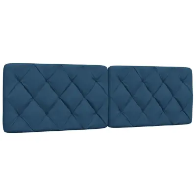 vidaXL Vzglavna stranica modra 160 cm blago