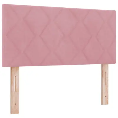 vidaXL vzglavje z diamanti blokov oblikovanja roza 90 cm žamet