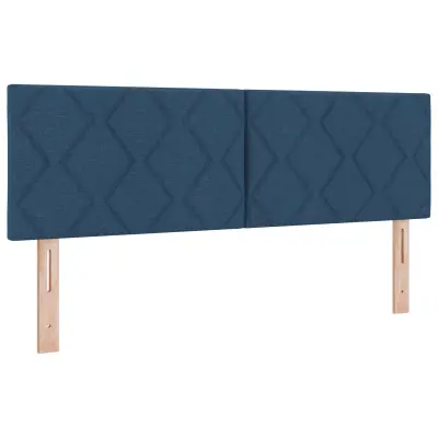 vidaXL Naslon za glavo z diamantnim vzorcem modre barve 160 cm