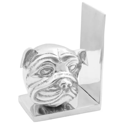 vidaXL Knjžni podstavki 2 kosi Srebrna 8x12x16,5 cm Aluminijasti pes
