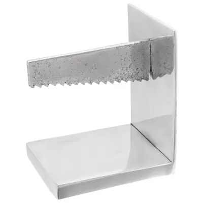 vidaXL Knjižni podstavki 2 kosa Srebrna 11x14x17,5 cm Aluminij Sazada