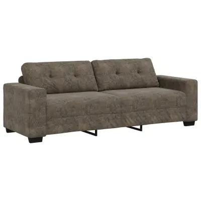 vidaXL 3-sedežni kavč temno siv 180 cm iz umetnega usnja