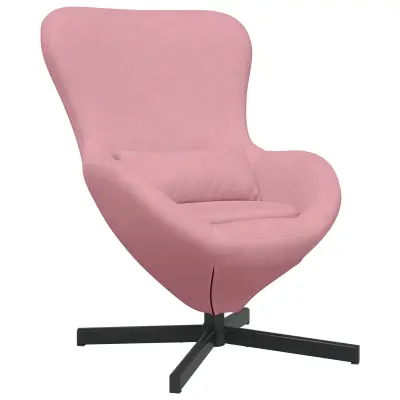 vidaXL Jajčna stolica Roza Velur