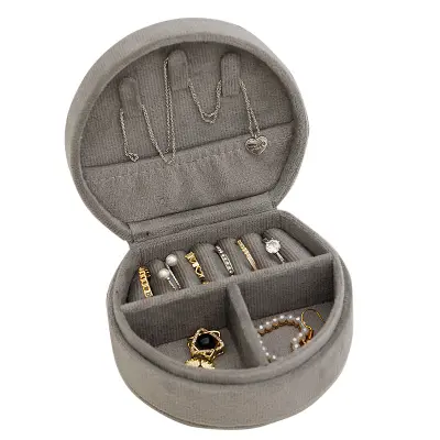 Škatla za nakit - mini prenosni potovalni organizator nakita Grey