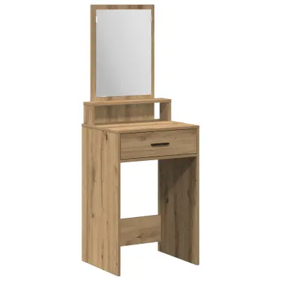 vidaXL toaletna mizica z omaricami Artisan Oak 50x41x140 cm