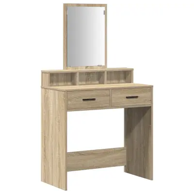 vidaXL Toaletna miza s predali iz Sonome, 79x41x140 cm