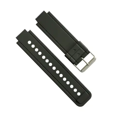 Silikonski pašček za uro Garmin Vivoactive Acetate - črn