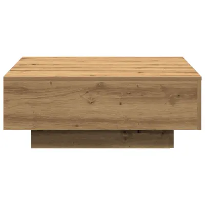 vidaXL Klubska miza Hrast 80x80x31 cm