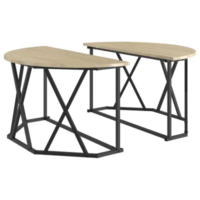 vidaXL Klub miza Sonoma hrast 80x80x42 cm Iverna plošča