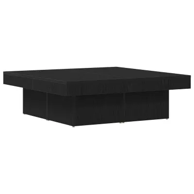 vidaXL Kava Miza Črna Oreh 90x90x28 cm Umetno Les