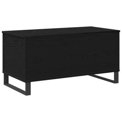 vidaXL Kava miza Črni hrast 90x44.5x45 cm Inženirski les