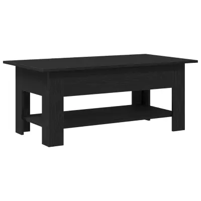 vidaXL Klub miza Črna Oreh 102x55x42 cm Lesena