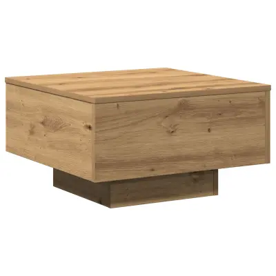 vidaXL Klubska miza Artisian iz hrasta 55x55x31 cm, inženirski les