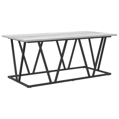 vidaXL siva sonoma klubska miza 100x50x40 cm iz inženirskega lesa in kovine