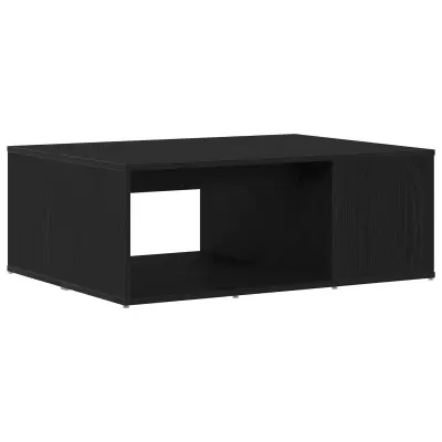 vidaXL Klubska miza črni hrast 90x67x33 cm inženirski les