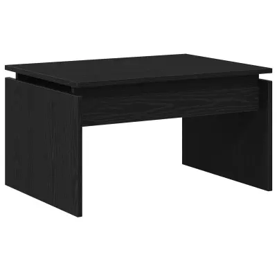 vidaXL Klubca miza Črna Oreh 68x38x50 cm Lesena