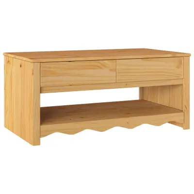 vidaXL Klubska miza "DRAMMEN" 99x55x45 cm Trden borov les