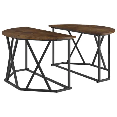 vidaXL Klubska miza 80x80x42 cm iz inženirskega lesa