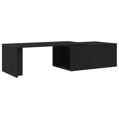vidaXL Klubska miza Črna Oreh 150x50x35 cm Lesena