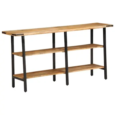 vidaXL konzolna miza 140x35x70 cm masivni les Mango