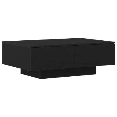 vidaXL Klubska miza Črna Oreh 90x60x31 cm