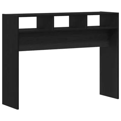 vidaXL Konsolna miza Črna Oreh 105x30x80 cm iz lesa