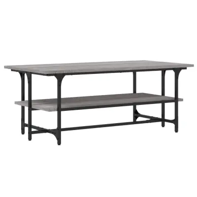 vidaXL Klubska mizica siva sonoma 100x50x40 cm inženirski les