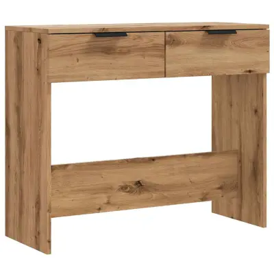 vidaXL Konzolna mizica artisan hrast 90x36x75 cm inženirski les