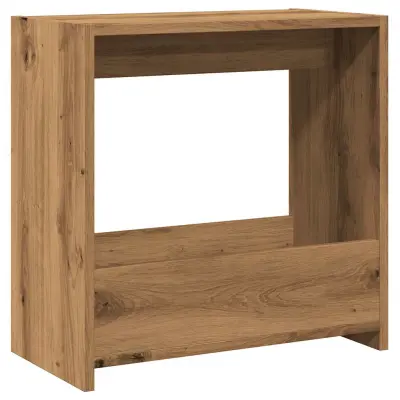 vidaXL Stranska mizica artisan hrast 50x26x50 cm inženirski les