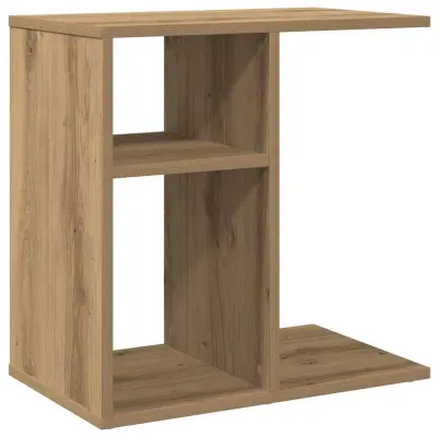vidaXL Stranska mizica artisan hrast 50x30x50 cm inženirski les