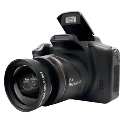 HD-05+ 2,4-palčni 1080P HD digitalni fotoaparat, 16-kratni digitalni zoom, fotografije in video DV (črna)