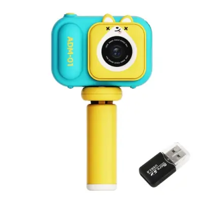 2,4-palčni zaslon IPS, 48 MP, dvojna leča, otroški digitalni fotoaparat, mini video kamera s kartico 32G TF Blue Fox