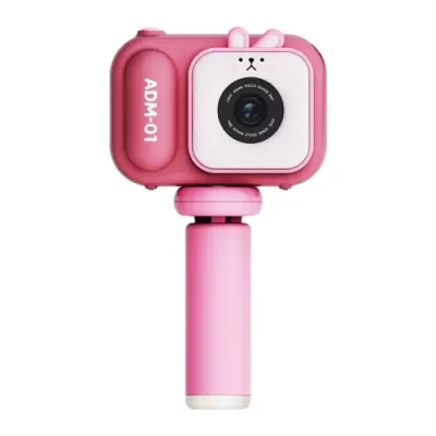 2,4-palčni IPS zaslon, 48 MP, dvojna leča, otroški digitalni fotoaparat, mini video kamera brez TF kartice, roza zajček