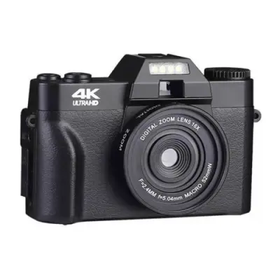 R10 4K HD 48 MP retro digitalni fotoaparat z zložljivim zaslonom (preprosta različica)