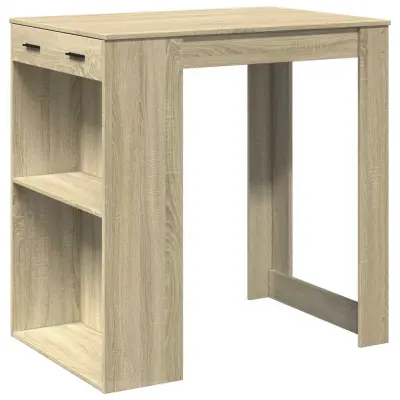vidaXL Barska miza sonoma hrast 102x70x103,5 cm inženirski les