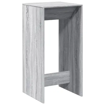 vidaXL Barska miza siva sonoma 51x50x103,5 cm inženirski les