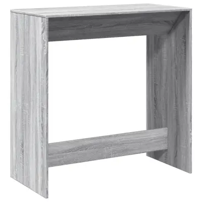 vidaXL Barska miza siva sonoma 102x50x103,5 cm inženirski les