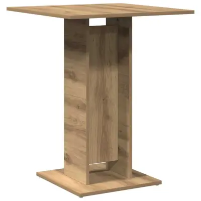 vidaXL Bistro mizica artisan hrast 60x60x75 cm inženirski les