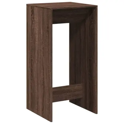 vidaXL Barska miza rjavi hrast 51x50x103,5 cm inženirski les