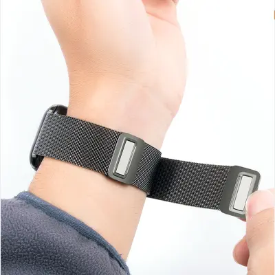 Grafitni milanski pašček iz nerjavečega jekla za Apple Watch Grey L